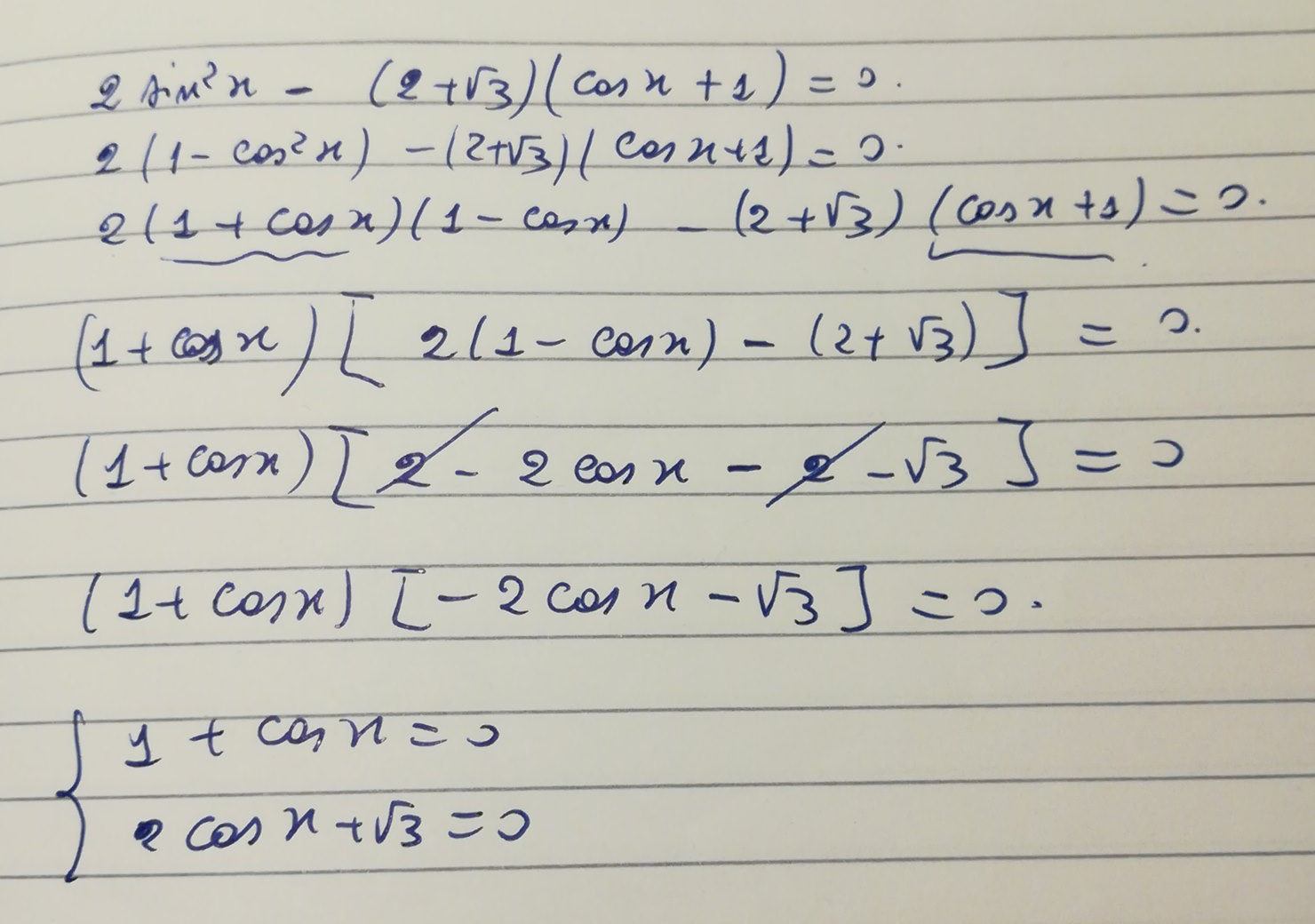 2-sin-2-x-2-radical-3-cos-x-2-radical-3-0-algo-and-math