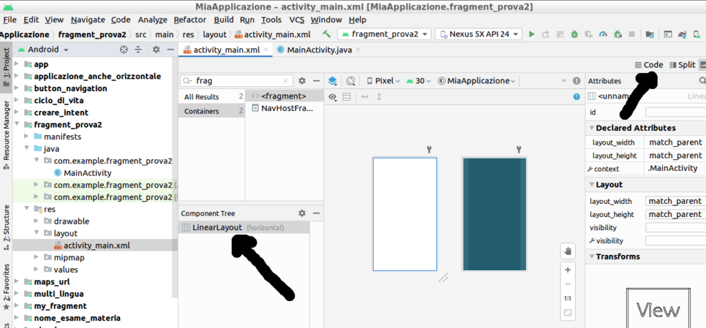 Android studio linearlayout прозрачность