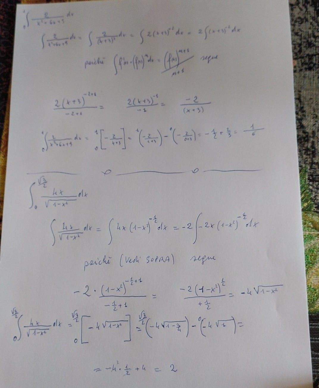 risolvere degli integrali. esempio di integrale – Algo and Math