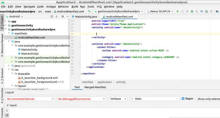 android studio intent email
