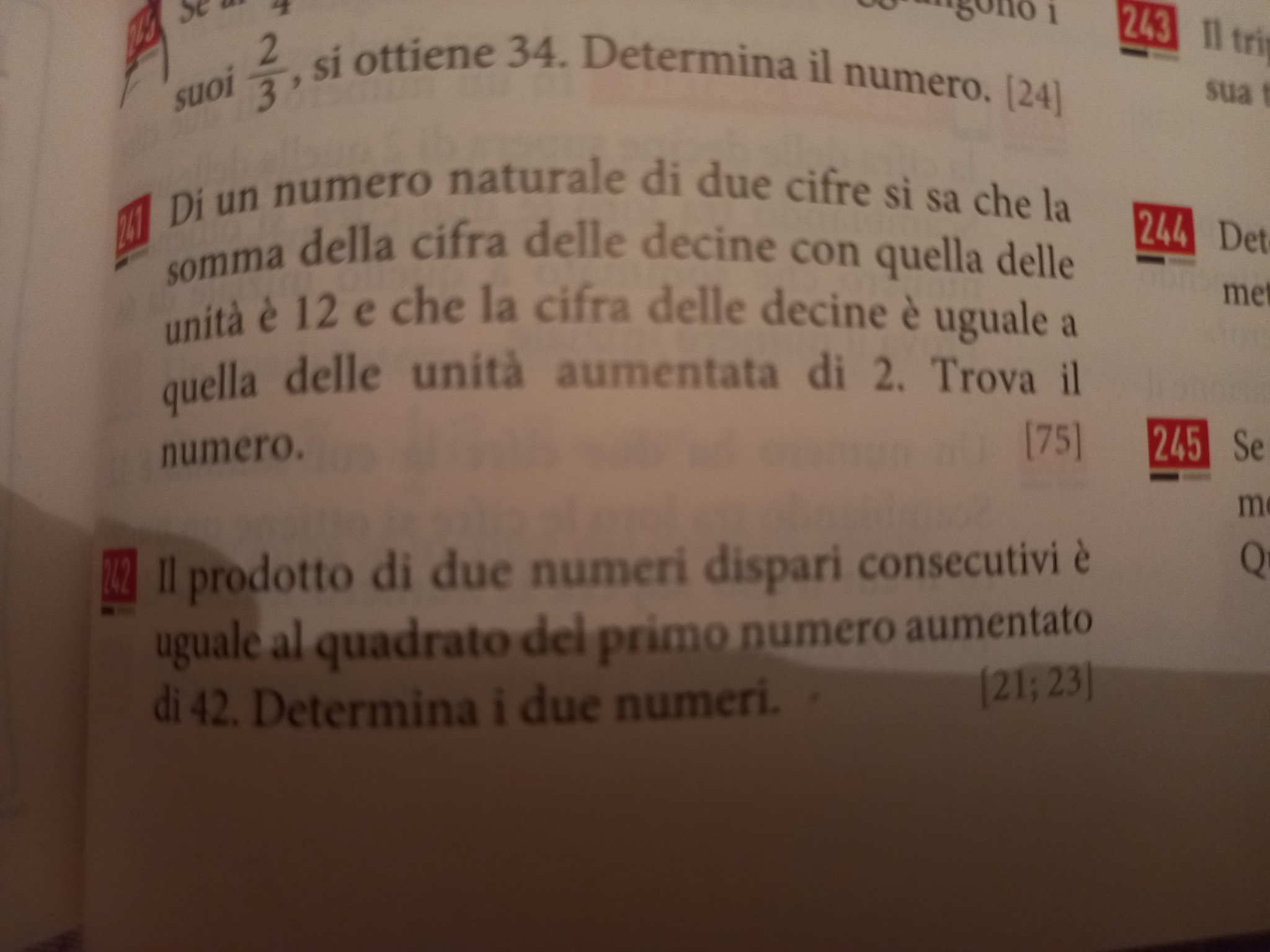 Di Un Numero Naturale Di Due Cifre Si Sa Che La Somma Della Cifra Delle 