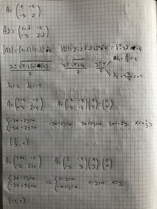 calcolare autovalori e autovettori – Algo and Math